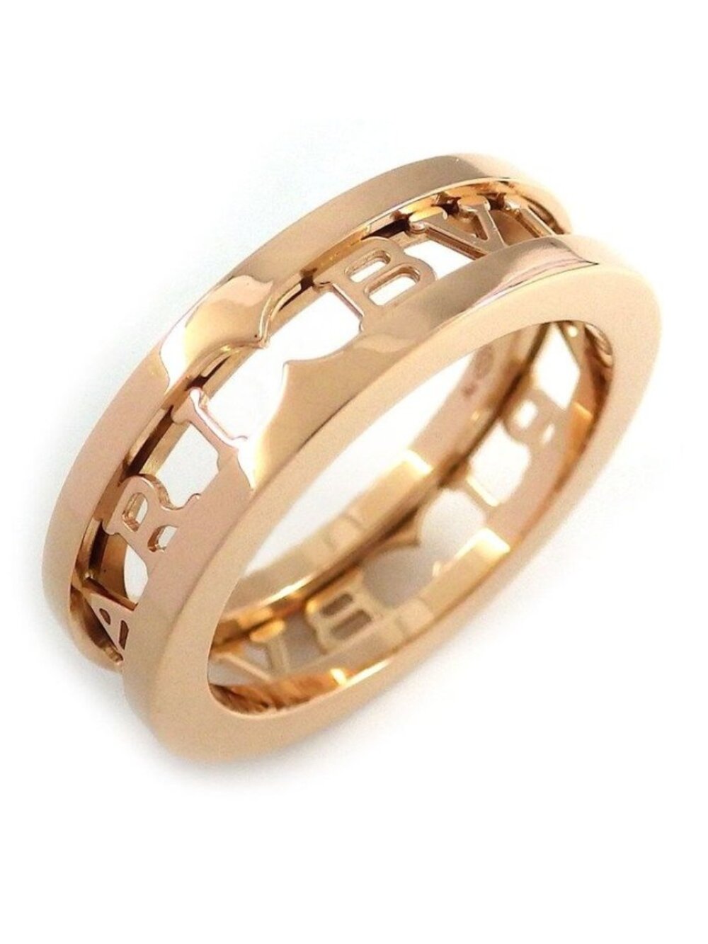 Bvlgari Ring B.zero1 Logo Spiral 18k Pink Gold